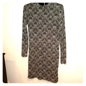 Black and silver dress